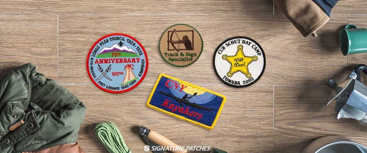 Custom scout patches and merit badges for Boy Scouts and Girl Scouts