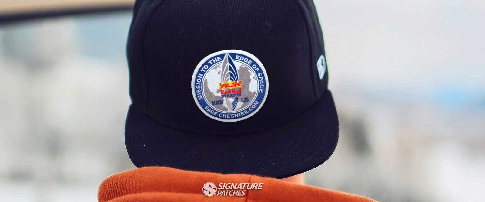 Display of finished woven patches showing fine detail and smooth surface quality